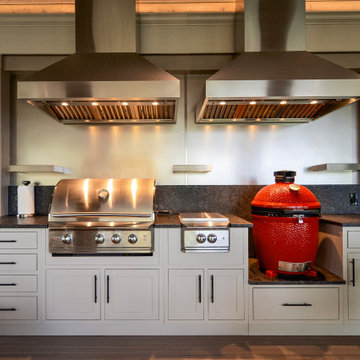 Covered Porch Addition - Outdoor Kitchen
