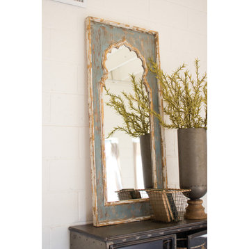Kalalou Ccg1302 Painted Wooden Mirror