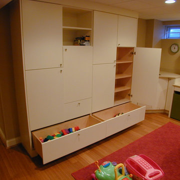 Custom Children's Playroom Cabinets