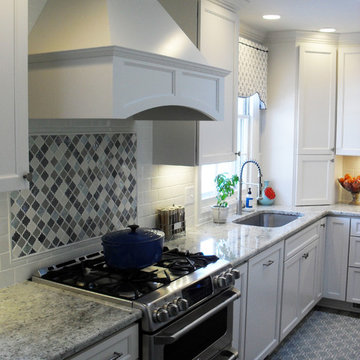 White & Blue Dream Kitchen