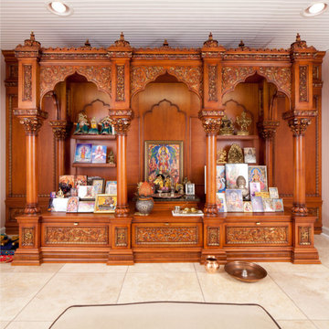 Custom light mahogany prayer room Livingston, NJ