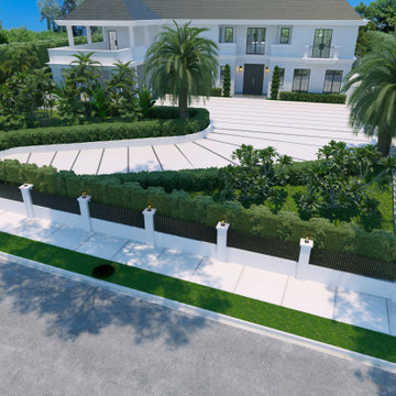 3D Concept Design for Front and Backyard