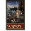 Paul A. Lanquist Vermont Lake Tent Camper Art Print, 30"x45"
