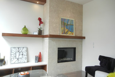 Inspiration for a contemporary home design remodel in Calgary