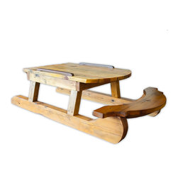 A&E "HILLTOP" Series - Reclaimed Sled Table - Side Tables And End Tables