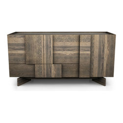 Modern 3-Door Buffet Illusion by Huppe - Buffets And Sideboards