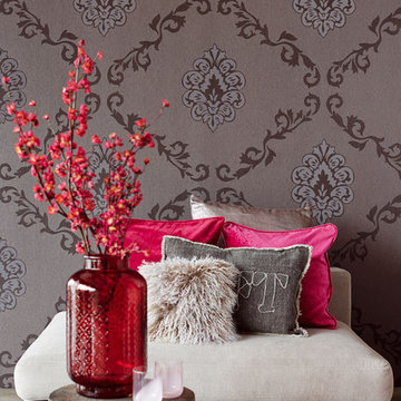Acharnes Brown Damask