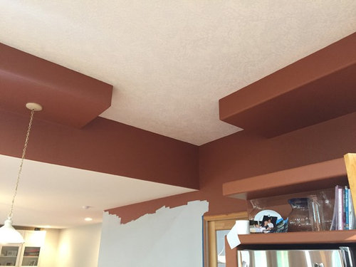 To Paint The Same Colour As Ceiling, How To Paint A Bulkhead In The Basement