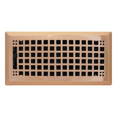 Mission Style Floor Register, Copper, 2 X 12