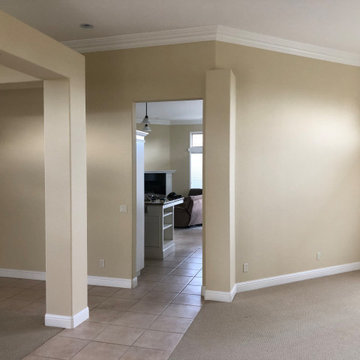Entry / Dining Area - Before (notice the wall closing off the kitchen area) Cyp