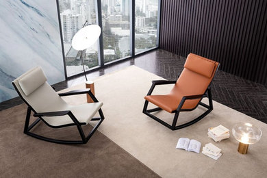 Inspiration for a contemporary living room remodel in Hong Kong