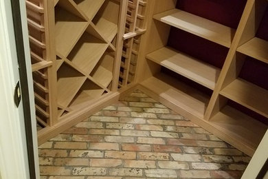 Inspiration for a rustic wine cellar remodel in New York