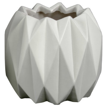 Ceramic Vase, Matte White