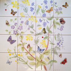 Flower tiles - Tile Murals