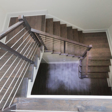 Project #50 | Geometric Staircase with Contrasting Tones