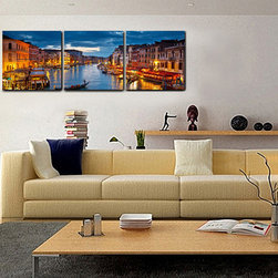 Venice at night 3pc - Artwork