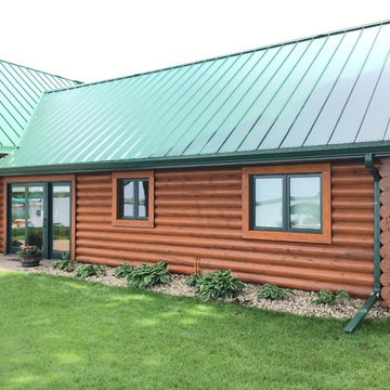 Retrofit 5" Gutter InstallationOn Cabin Northern Minnestoa