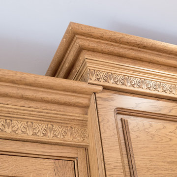 Classic, Sustainable-Wood Victorian Style Kitchen