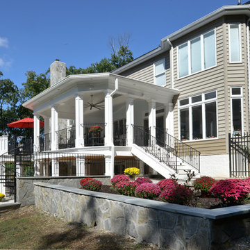 Exterior Remodel Turns Home Backyard into Gorgeous Retreat in Great Falls, Va