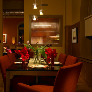 Serena®  Motorized Shades for the Dining Area.