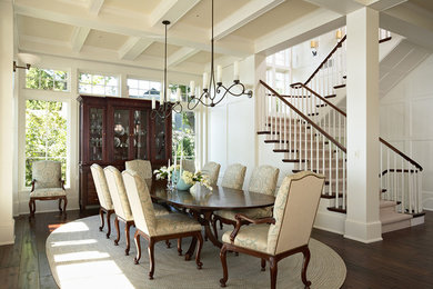 Elegant dining room photo in Minneapolis