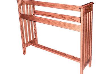 Amish OAK Hardwood Mission Quilt Rack Handmade