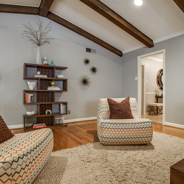 Preston Hollow Bungalow Living Room
