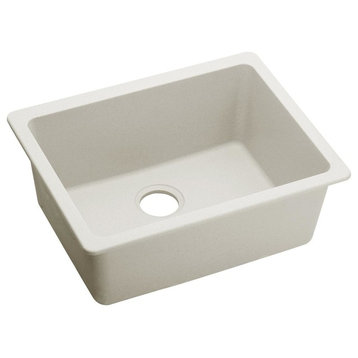 Elkay Quartz Luxe Single Bowl Undermount Sink, Ricotta