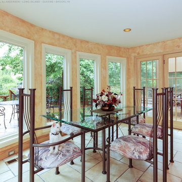 New Picture Windows in Contemporary Dining Room - Renewal by Andersen Long Islan