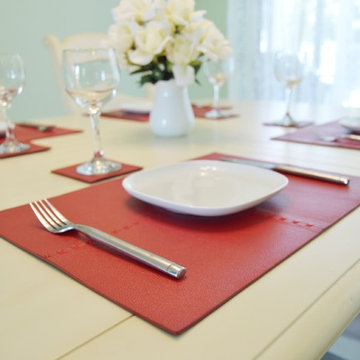 High End Leather Placemats and Coasters