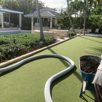 Palm Beach Proper, Bocce Ball Court Construction