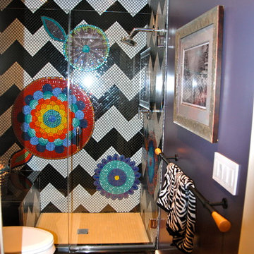 Flower Power Bathroom Mural