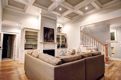 Arts and crafts family room photo in Other