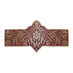 Inviting Home Inc. - Dianthus Pull, Antique-Style Brass-Cayenne - Cabinet And Drawer Handle Pulls