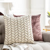 Alana AAP-001 Pillow Cover, Cream, 18"x18", Pillow Cover Only