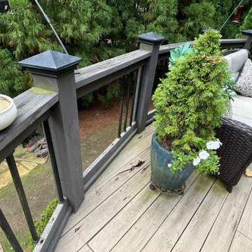 BEFORE - Deck Build Using Pressure Treated Pine with Timbertech Deck Lighting