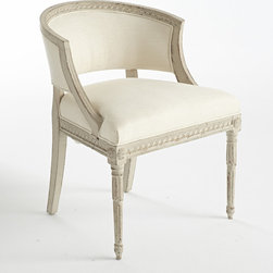 GUSTAVIAN TUB CHAIR &ndash; WHITE - NEW - Products