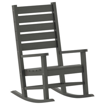 Gray Outdoor Rocking Chair