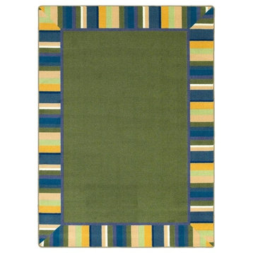 Joy Carpets Kid Essentials, Infants And Toddlers Clean Green Rug, 3'10"X5'4"