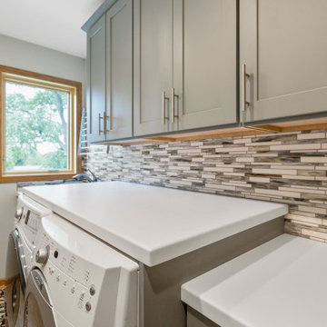 Excess Master Bedroom Space Converted to a Convenient Laundry Room