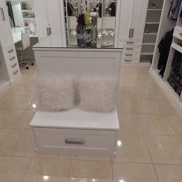 White Mirrored Walk In
