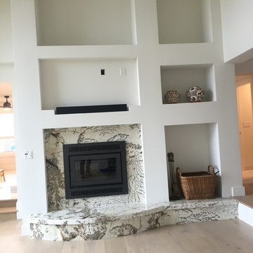 Alpine White Granite Fireplace Surround