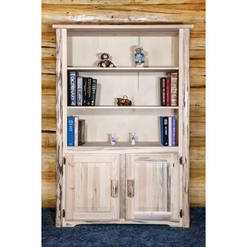 Montana Collection Bookcase With Storage, Ready to Finish