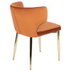The Rhea Dining Chair, Velvet, Set of 2, Amber