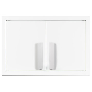 Summit CAB1812 18"W X 12"H Double Door Base Cabinet - White