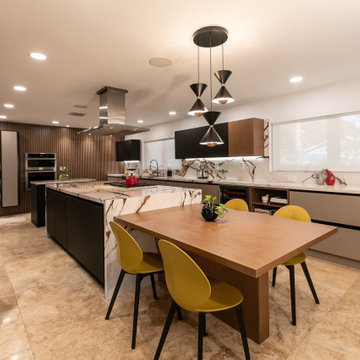 Irresistible Wood Panel Contemporary Kitchen