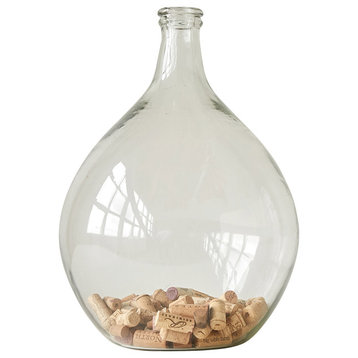 Clear Decorative Glass Bottle