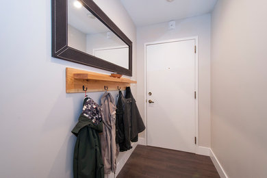 Inspiration for a rustic hallway remodel in Vancouver