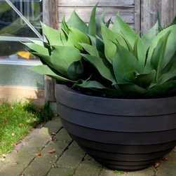 AuthenTEAK Lightweight Fiberglass Planters - Outdoor Pots And Planters