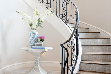Inspiration for a mediterranean staircase remodel in Austin